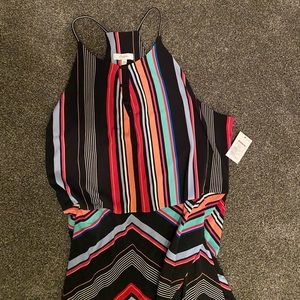 NWT Candie’s Hi-Low Striped Dress